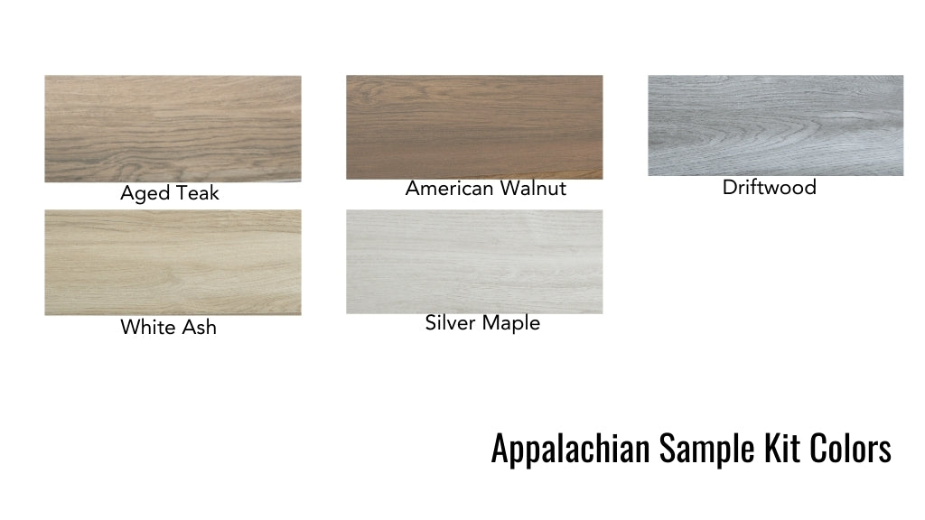 Appalachian Collection Sample Kit with multiple stone color samples