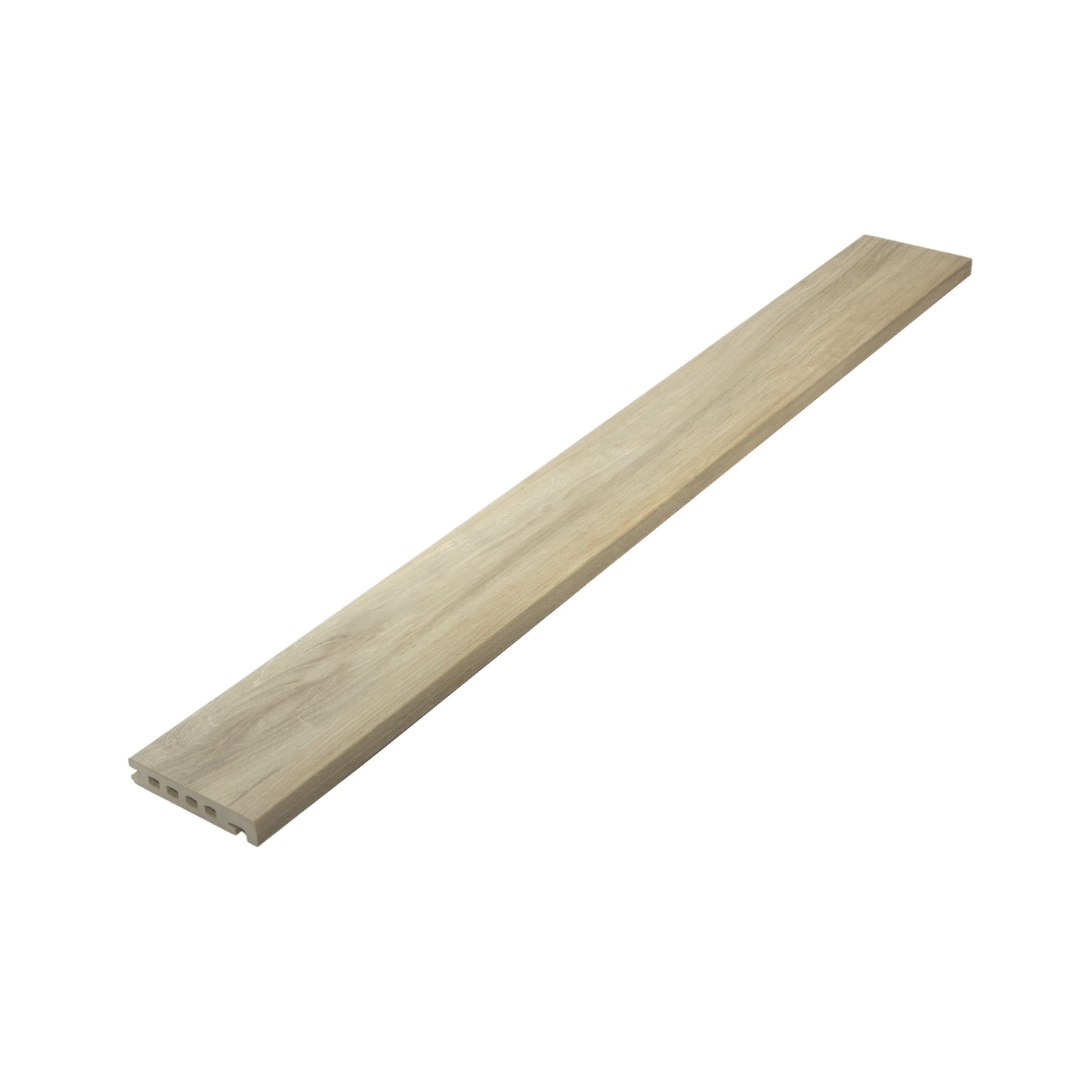 Close-up of Appalachian standard edge boards with groove clip fastening system